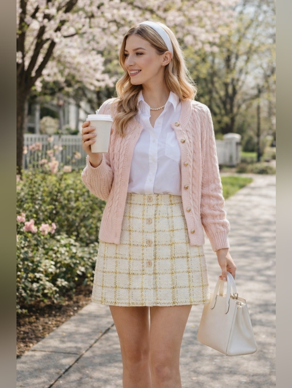 NWOT Cabi Tweed Coco Skirt